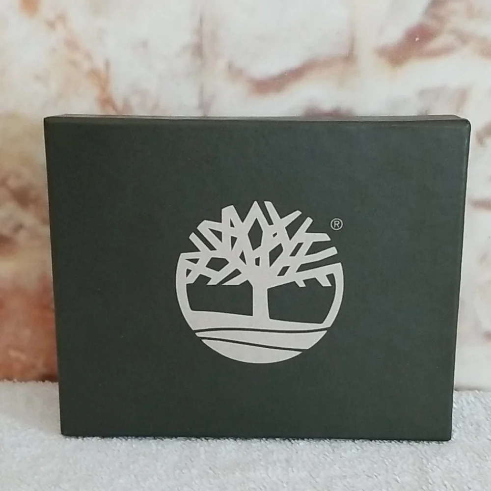 New Timberland Cloudy Leather Trifold Wallet